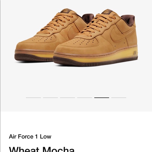 Nike Air Force 1 Low “Wheat Dark Mocha” Size 9.5 - Picture 2 of 10